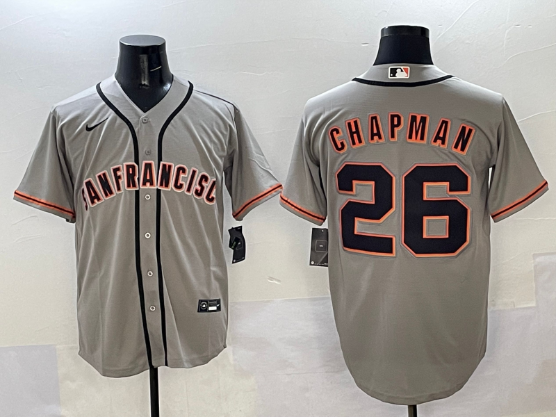 Men's San Francisco Giants Matt Chapman #26 Gray Limited Jersey